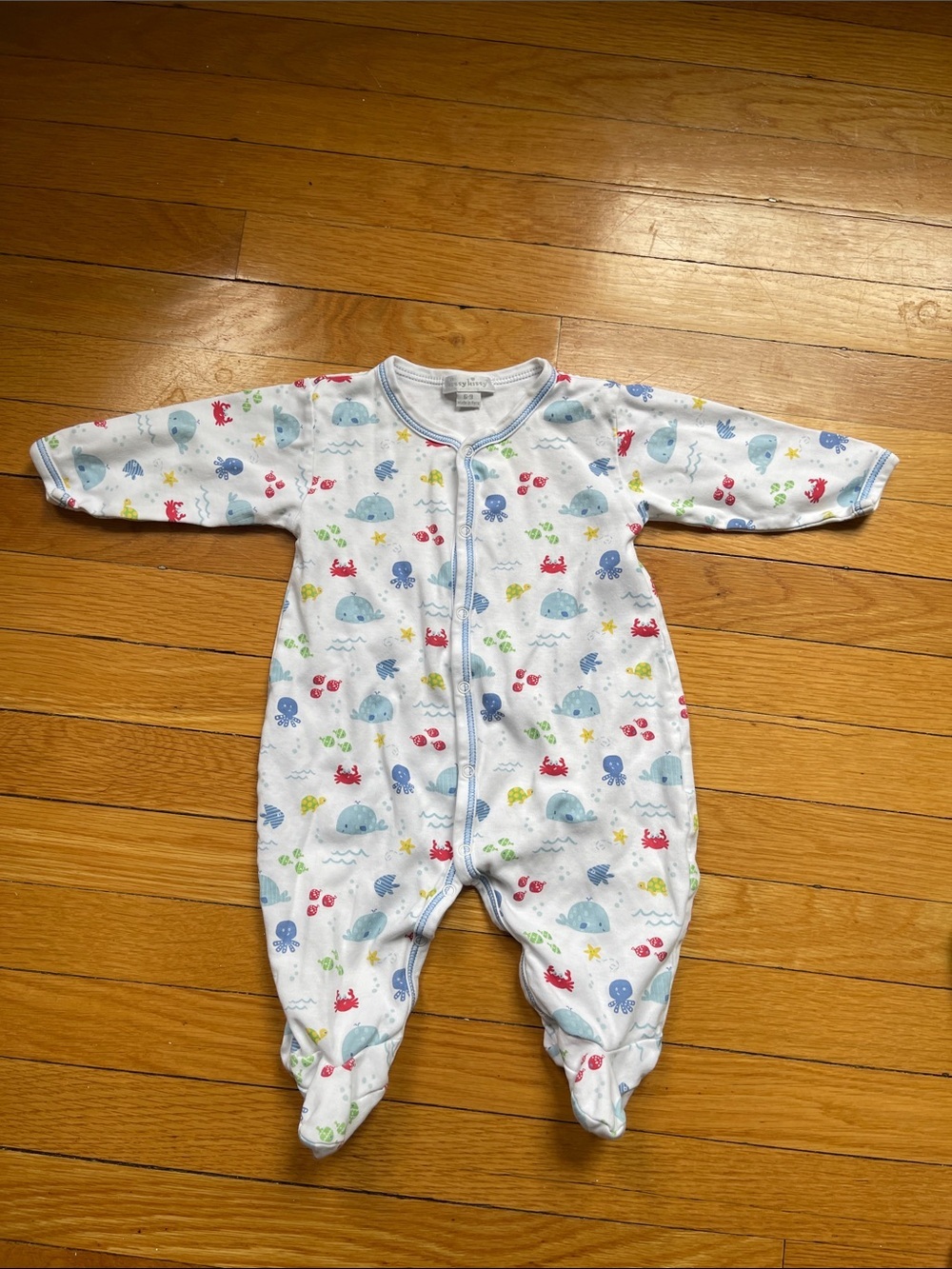 Kissy Kissy 6-9mos ocean One-Piece - Picture 2 of 8